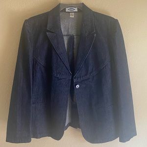 Cute denim pinstripe jacket